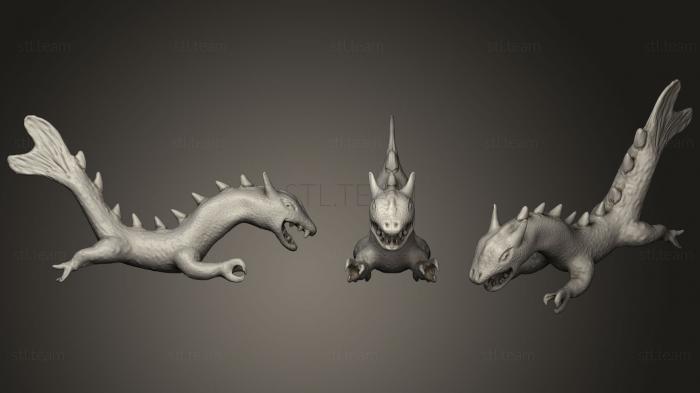 3D model Scaled Dragon (STL)
